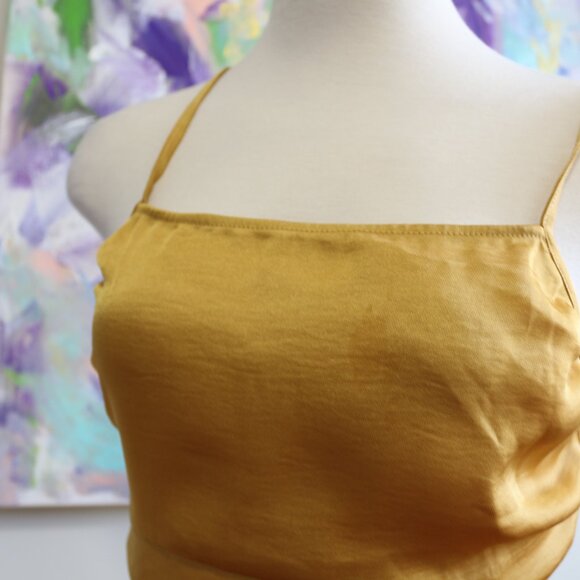 The Fifth Label | Fifth Label Single Strap Tank Top in Gold - Picture 2 of 4